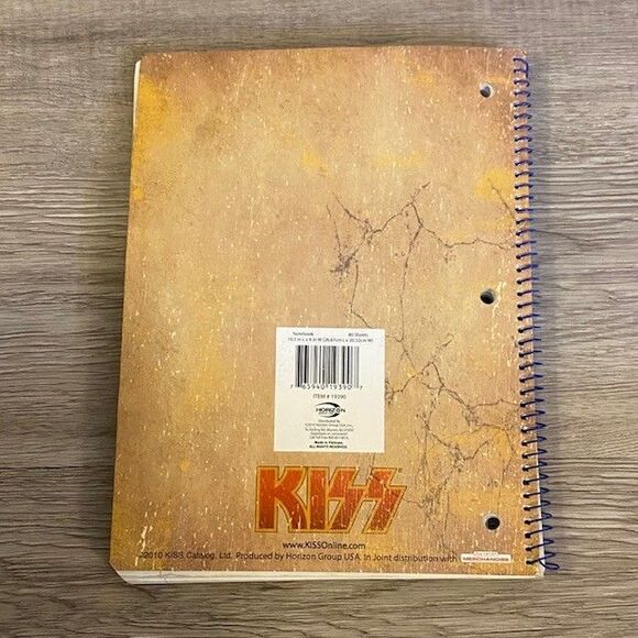 KISS Spiral Notebook 2010 KISS Catalog Simmons Frehley Criss Stanley Sonic Boom - Picture 2 of 2